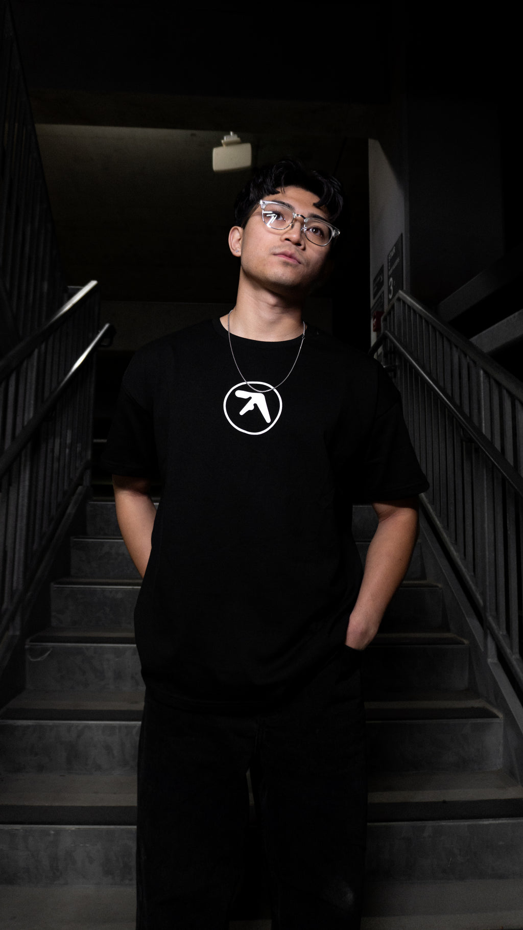 aphex twin 2000s logo tee